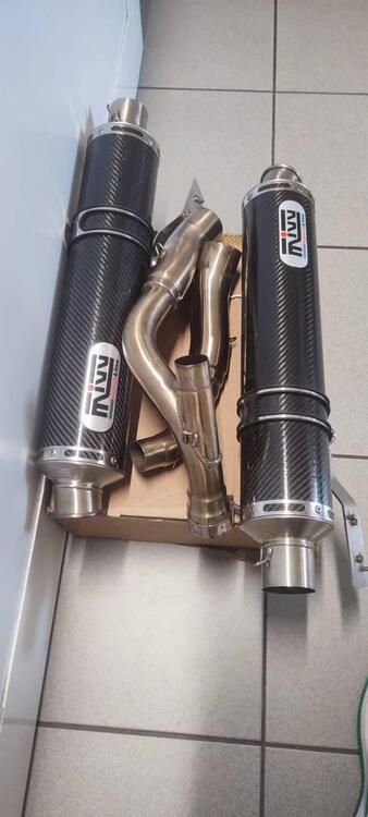 Scarico doppio mivv per hornet 600 98/02 (3)