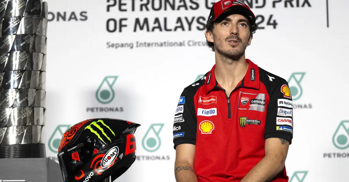 MotoGP 2024. GP della Malesia. Pecco Bagnaia: "Bisogna arrivare all'ultimo GP con al massimo 10 punti di svantaggio. Per me sarebbe meglio non correre a Valencia"