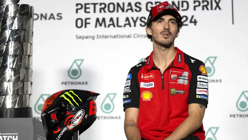 MotoGP 2024. GP della Malesia. Pecco Bagnaia: "Bisogna arrivare all'ultimo GP con al massimo 10 punti di svantaggio. Per me sarebbe meglio non correre a Valencia"
