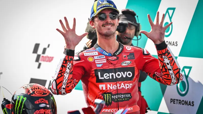 MotoGP 2024. GP della Malesia. Pecco Bagnaia, mister 10 vittorie: "Incredibile, ma adesso ci sono le Sprint...Con Jorge Martin sempre rispetto"