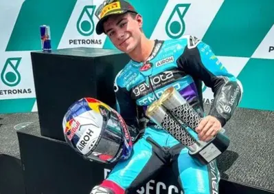 MotoGP 2024. GP della Malesia. Moto3: vittoria di David Alonso che al traguardo prega per Valencia 