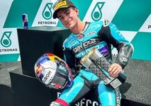 MotoGP 2024. GP della Malesia. Moto3: vittoria di David Alonso che al traguardo prega per Valencia 