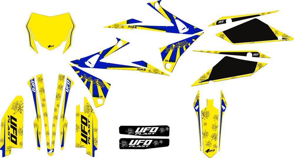 Kit grafica Ufo Akaishi per Suzuki Giallo UFO 