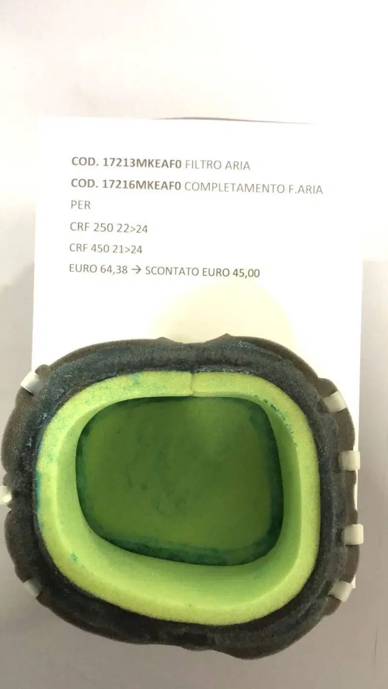 FILTRO ARIA COMPLETO PER HONDA CRF 250/450 17213MK