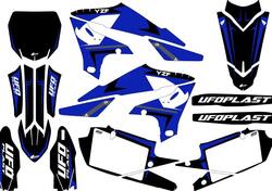 Kit grafica Ufo Apodis per Yamaha Nero UFO 