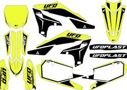 Kit grafica Ufo Stokes per Yamaha Giallo fluo UFO 