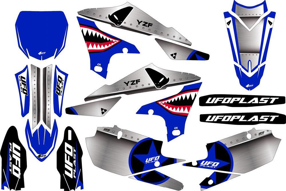 Kit grafica Ufo Thunder per Yamaha Blu UFO 