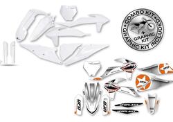 Kit plastiche+decals Ufo Thunder Ktm Bianco UFO 