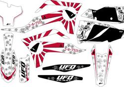 Kit grafica Ufo Akaishi per Gas Gas Bianco UFO 