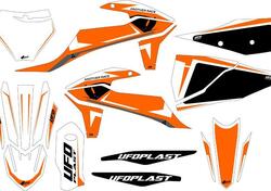 Kit grafica Ufo Apodis per Ktm Bianco UFO 