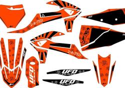 Kit grafica Ufo Akaishi per Ktm Arancione fluo UFO 