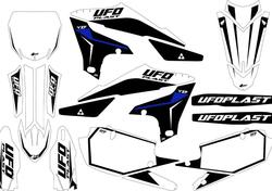 Kit grafica Ufo Stokes per Yamaha Bianco UFO 