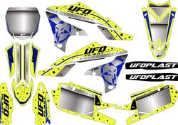 Kit grafica Ufo Stardust per Yamaha Giallo fluo UF 