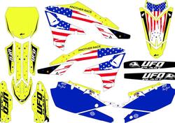 Kit grafica Ufo Patriot per Yamaha Giallo fluo UFO 