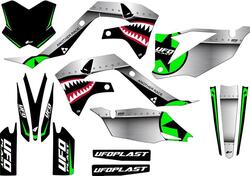 Kit grafica Ufo Thunder per Kawasaki Nero UFO 