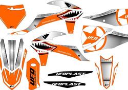 Kit grafica Ufo Thunder per Ktm Arancione UFO 