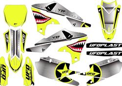 Kit grafica Ufo Thunder per Yamaha Giallo fluo UFO 