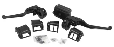 Comandi manubrio neri singolo disco per Sportster, 