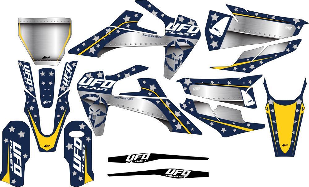 Kit grafica Ufo Stardust per Husqvarna Blu UFO 