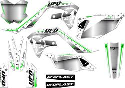 Kit grafica Ufo Stardust per Kawasaki Bianco UFO 