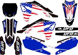 Kit grafica Ufo Patriot per Yamaha Nero UFO 