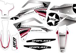 Kit grafica Ufo Thunder per Gas Gas Bianco UFO 