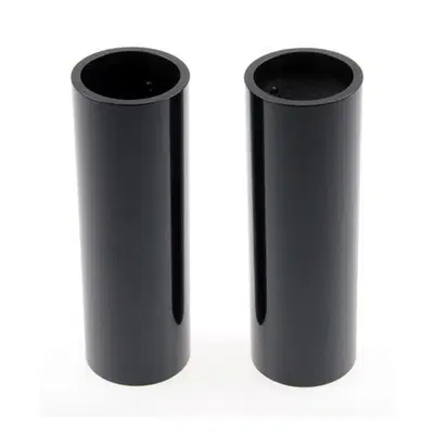 Copri Forcelle 49 mm Straight neri lucidi Per Dyna 