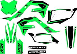 Kit grafica Ufo Apodis per Kawasaki Verde fluo UFO 