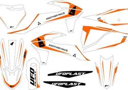 Kit grafica Ufo Tecna per Ktm Bianco UFO 