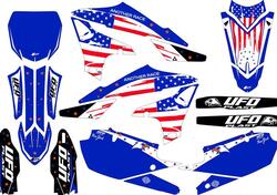 Kit grafica Ufo Patriot per Yamaha Blu UFO 