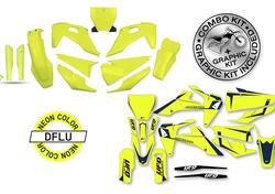 Kit plastiche+decals Ufo Tecna Husqvarna Giallo fl 