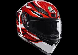 casco integrale AGV K1 S nero rosso bianco