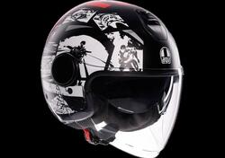 casco jet AGV ETERES HISTORY MATT nero bianco ross