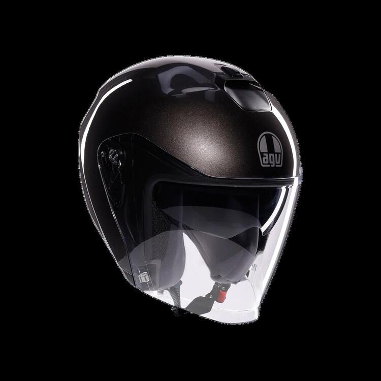 casco jet AGV Irides Mono Asfalto grigio