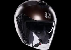 casco jet AGV Irides Mono Matt Pregiato bronzo