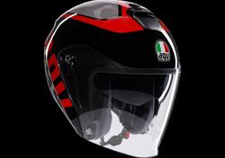 casco jet AGV Irides Valenza matt grigio nero ross