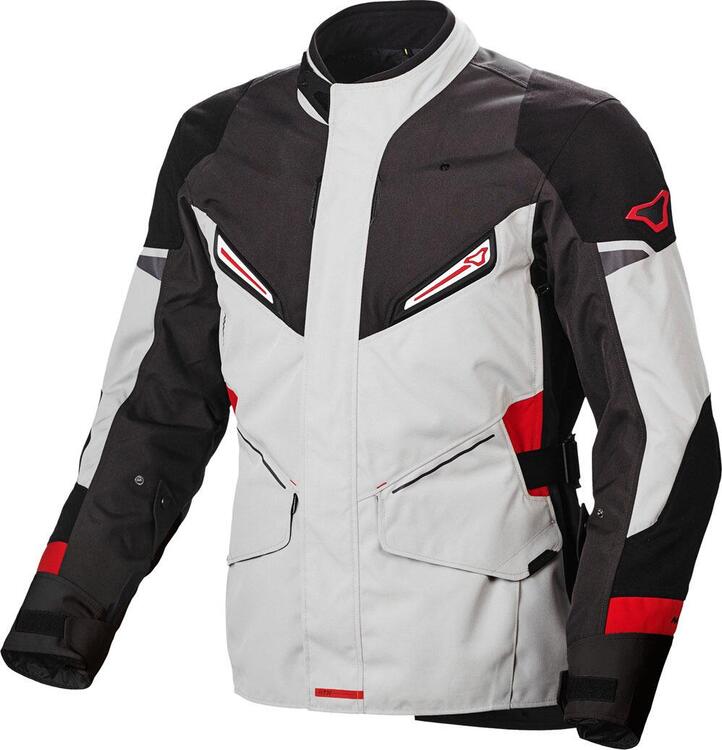 Giacca moto touring Macna Sonar WP Grigio chiaro R