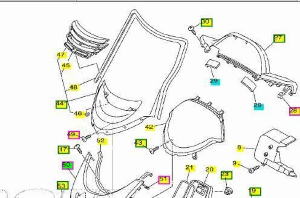 Parabrezza Yamaha Majesty 250 2000 2013 $$