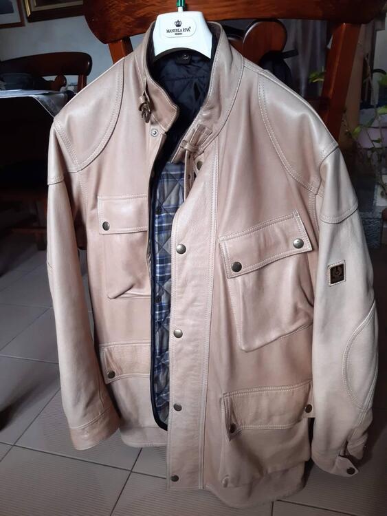 GIACCA pelle pieno fiore lunga BELSTAFF