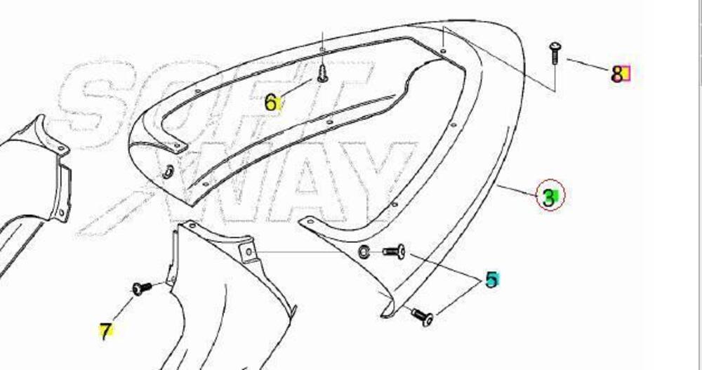 Codino Aprilia RS50 1999/2005 AP8258779