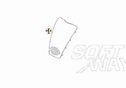 Coperchio scudo anteriore Scarabeo 50 AP8238172 Aprilia