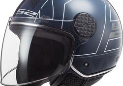 Casco jet LS2 OF558 SPHERE LUX LINUS Blu cobalto