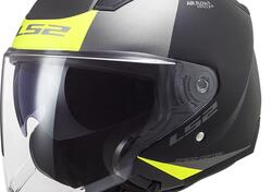 Casco jet LS2 OF600 COPTER URBANE Nero opaco Giall