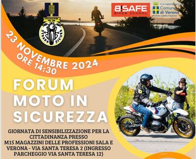 Moto in sicurezza: a Verona il primo Forum il 23 novembre