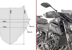 Cupolino fumè Givi A2140 specifico per YAMAHA MT-0