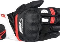 Guanti moto pelle estivi Alpinestars SP-5 nero bia