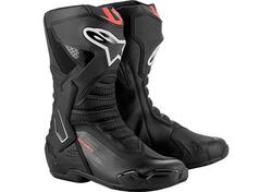 Stivali moto Alpinestars SMX-6 V3 rosso fluo.