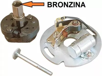 Kit completo puntine e anticipo ruota su bronzina 