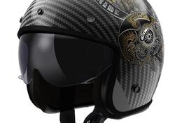 Casco Jet LS2 OF601 Bob 2 Carbon Custom lucido 06