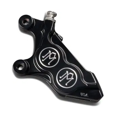 Pinza freno PM 4 pistoni ant. 125x4B nera attacco Performance Machine